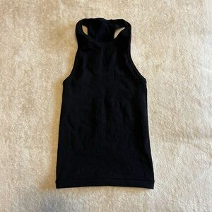 Lululemon Athletica Black Fitted Sleeveless Tank Top